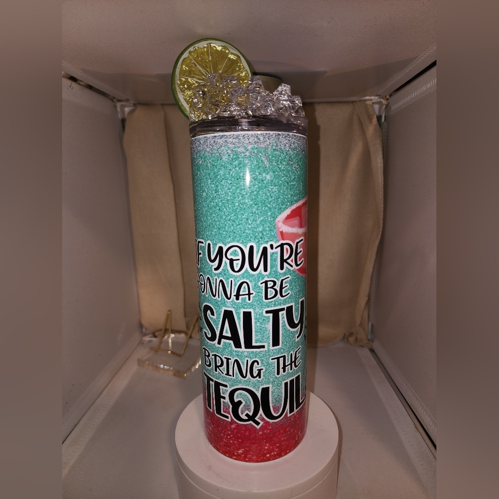 2 handcrafted tumbler bundle